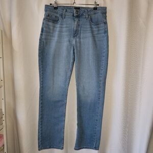 New Lee Straight Leg Light Blue Denim Jeans Size 12